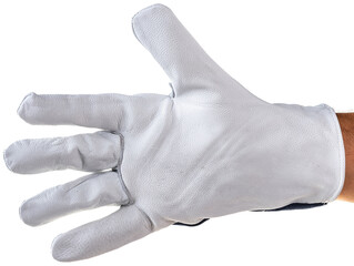 work gloves on white background