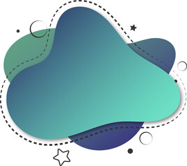 Advertising color creative illustration project, abstract message bubble