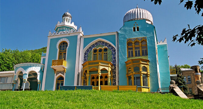 Fairy Palace, built in the Arab style in the resort park of the city Zheleznovodsk,Russia.Former palace of the emir of Bukhara,1923.