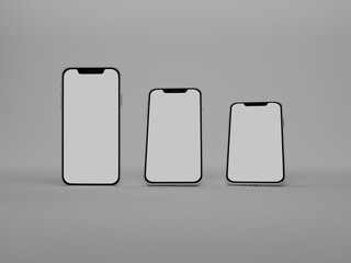Smartphone mockup. 3d rendering  