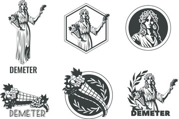 Demeter Greek Goddess Emblems