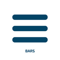 bars icon from education collection. Filled bars, bar, drink glyph icons isolated on white background. Black vector bars sign, symbol for web design and mobile apps