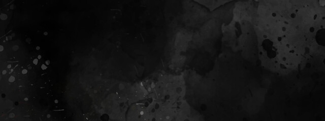Elegant black background vector illustration with vintage grunge texture and dark gray charcoal color paint. High resolution Concrete and Cement background. 
