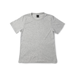 Gray T shirt mockup, Realistic t-shirt.