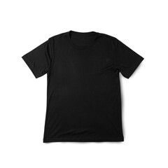 Naklejka premium Black T shirt mockup, Realistic t-shirt.