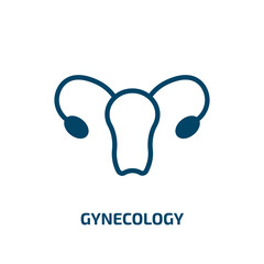 gynecology icon from health and medical collection. Filled gynecology, woman, anatomy glyph icons isolated on white background. Black vector gynecology sign, symbol for web design and mobile apps