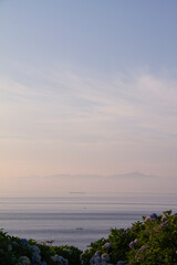 Obraz premium Tankers and fishing boats in the Tsugaru Strait