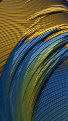 Ornate colorful and digitally generated 3D background