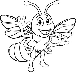 Cartoon Bee Character