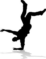 Street Dance Dancer Silhouette