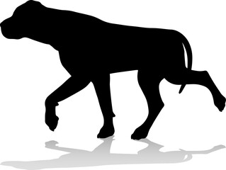 Dog Silhouette Pet Animal