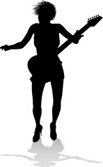Musician Guitarist Silhouette