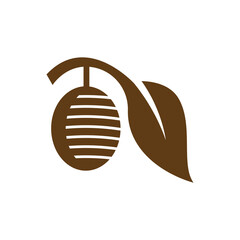 Cocoon illustration logo vector design