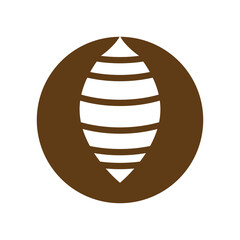 Cocoon illustration logo vector design
