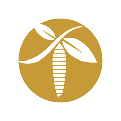Cocoon illustration logo vector design