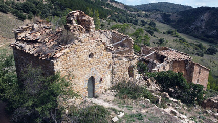 Fototapeta premium Rúbies pueblo abandonado-Lleida-Catalunya-Spain