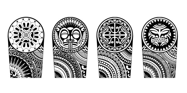 Polynesian border tribal tattoo design - Inspire Uplift