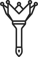 light stick icon vector