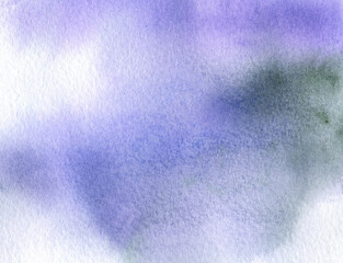 Abstract green and blue watercolor background. Hand drawn watercolor background. Free watercolor design.	