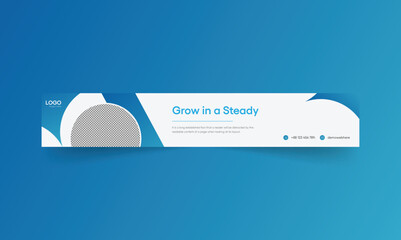Unique linkedin personal cover photo design template