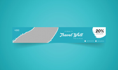 Best travel banner design for linkedin personal cover