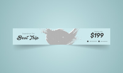 Unique linkedin banner design for the best trip services