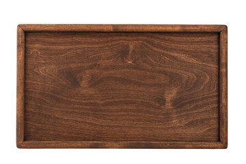 coffee table made of natural wood with folding legs, isolated on a white background