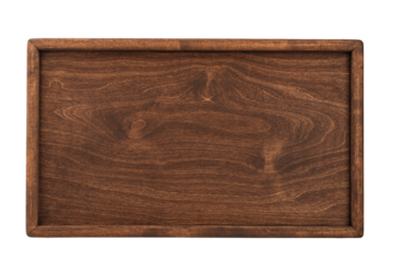 coffee table made of natural wood with folding legs, isolated on a white background