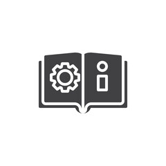 Manual book vector icon