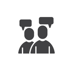 Consultant chat vector icon