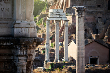 Rzym antyczny, klasyczne kolumny, kolumny rzymskie, Forum Romanum
