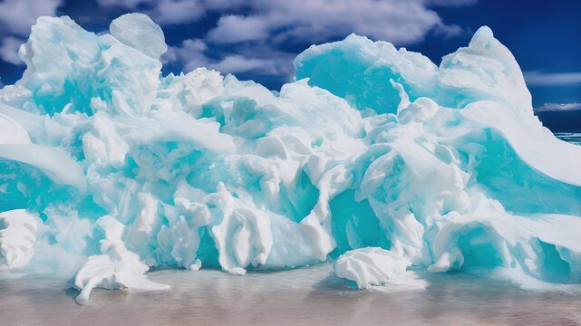 Ice waves wallpaper