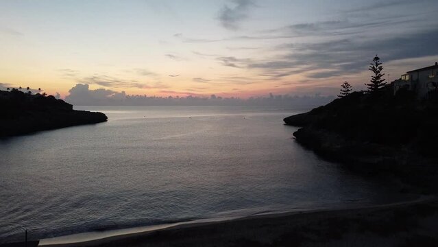 sunrise on the beach in majorca 