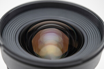 camera lens isolated on white