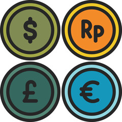 bank material icon vector