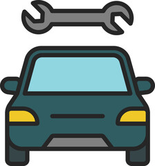 Obraz premium car service material icon vector