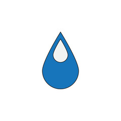 water drop icon logo vector design