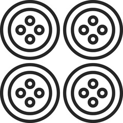 sew material icon vector