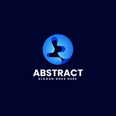 Vector Logo Illustration Abstract Gradient Colorful Style