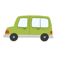 Cute car transportation illustration element 