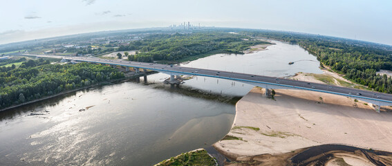 Most Południowy imienia Anny Jagiellonki w Warszawie - obrazy, fototapety, plakaty