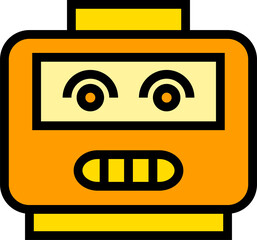 robot face avatar illustration