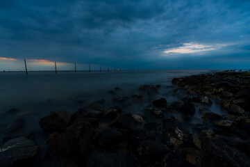 Abendstimmung Nordsee am Strand von Wangerooge