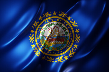 New Hampshire State flag - obrazy, fototapety, plakaty
