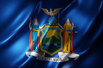 New York State flag - 532400329
