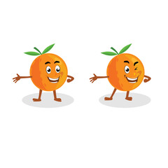 orange mascot character
