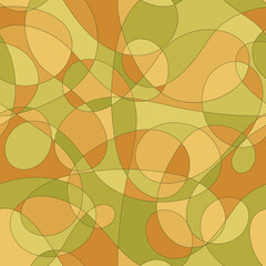 crisscrossed curves. abstract illustration. vector seamless pattern. brown green repetitive background. fabric swatch. wrapping paper. continuous design element for textile, apparel, linen, home decor