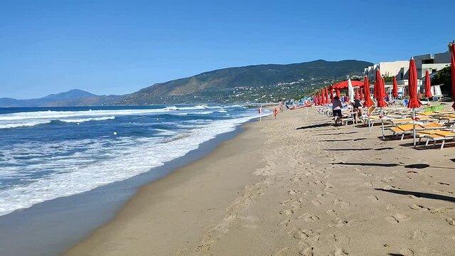 Palinuro - Panoramica dalla spiaggia di Playa Tortuga
