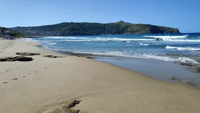 Palinuro - Panoramica della spiaggia di Playa Tortuga