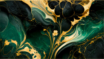 Swirls of marble or the ripples of agate. Liquid marble texture. Fluid art. abstract waves. 3D Rendering